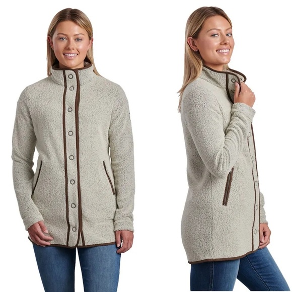 Kuhl Klifton Snap Long Fleece Jacket - Picture 1 of 9